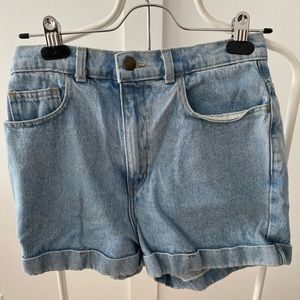 Vintage American Apparel jean shorts